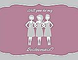 Front View Thumbnail - Sterling & Rosebud Will You Be My Bridesmaid Card - Girls