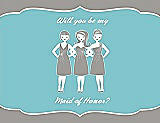 Front View Thumbnail - Cathedral & Spa Will You Be My Maid of Honor Card - Girls