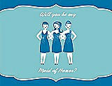 Front View Thumbnail - Lotus & Spa Will You Be My Maid of Honor Card - Girls