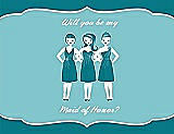 Front View Thumbnail - Oasis & Spa Will You Be My Maid of Honor Card - Girls