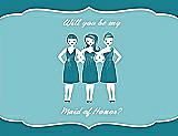 Front View Thumbnail - Niagara & Spa Will You Be My Maid of Honor Card - Girls