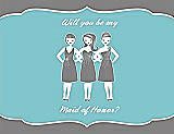 Front View Thumbnail - Quarry & Spa Will You Be My Maid of Honor Card - Girls