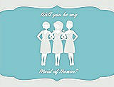 Front View Thumbnail - Starlight & Spa Will You Be My Maid of Honor Card - Girls