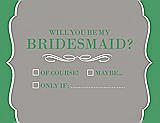 Front View Thumbnail - Cathedral & Juniper Will You Be My Bridesmaid Card - Checkbox