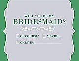 Front View Thumbnail - Dove & Juniper Will You Be My Bridesmaid Card - Checkbox
