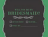 Front View Thumbnail - Graphite & Juniper Will You Be My Bridesmaid Card - Checkbox