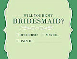 Front View Thumbnail - Honey Dew & Juniper Will You Be My Bridesmaid Card - Checkbox