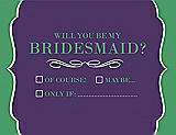 Front View Thumbnail - Majestic & Juniper Will You Be My Bridesmaid Card - Checkbox