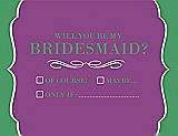 Front View Thumbnail - Orchid & Juniper Will You Be My Bridesmaid Card - Checkbox