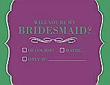 Front View Thumbnail - Paradise & Juniper Will You Be My Bridesmaid Card - Checkbox