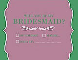 Front View Thumbnail - Rosebud & Juniper Will You Be My Bridesmaid Card - Checkbox