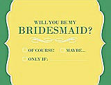 Front View Thumbnail - Snapdragon & Juniper Will You Be My Bridesmaid Card - Checkbox