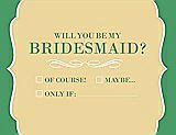 Front View Thumbnail - Buttercup & Juniper Will You Be My Bridesmaid Card - Checkbox