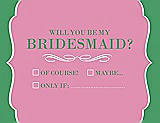 Front View Thumbnail - Begonia & Juniper Will You Be My Bridesmaid Card - Checkbox
