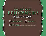 Front View Thumbnail - Brownie & Juniper Will You Be My Bridesmaid Card - Checkbox