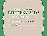Front View Thumbnail - Cameo & Juniper Will You Be My Bridesmaid Card - Checkbox