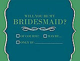 Front View Thumbnail - Caspian & Juniper Will You Be My Bridesmaid Card - Checkbox