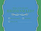 Front View Thumbnail - Cornflower & Juniper Will You Be My Bridesmaid Card - Checkbox