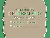 Front View Thumbnail - Champagne & Juniper Will You Be My Bridesmaid Card - Checkbox