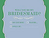 Front View Thumbnail - Cloudy & Juniper Will You Be My Bridesmaid Card - Checkbox
