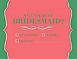 Front View Thumbnail - Coral & Juniper Will You Be My Bridesmaid Card - Checkbox
