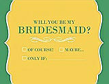 Front View Thumbnail - Daisy & Juniper Will You Be My Bridesmaid Card - Checkbox