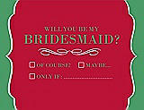 Front View Thumbnail - Flame & Juniper Will You Be My Bridesmaid Card - Checkbox