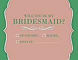 Front View Thumbnail - Fresco & Juniper Will You Be My Bridesmaid Card - Checkbox