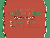 Front View Thumbnail - Fiesta & Juniper Will You Be My Bridesmaid Card - Checkbox