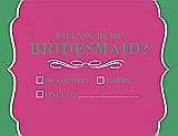 Front View Thumbnail - Fuchsia & Juniper Will You Be My Bridesmaid Card - Checkbox