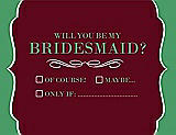 Front View Thumbnail - Garnet & Juniper Will You Be My Bridesmaid Card - Checkbox