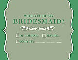 Front View Thumbnail - Kiwi & Juniper Will You Be My Bridesmaid Card - Checkbox