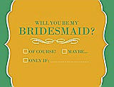 Front View Thumbnail - Mango & Juniper Will You Be My Bridesmaid Card - Checkbox