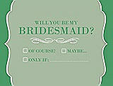 Front View Thumbnail - Mermaid & Juniper Will You Be My Bridesmaid Card - Checkbox