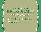 Front View Thumbnail - Mint & Juniper Will You Be My Bridesmaid Card - Checkbox