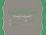 Front View Thumbnail - Mocha & Juniper Will You Be My Bridesmaid Card - Checkbox