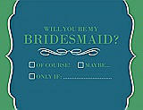 Front View Thumbnail - Mosaic & Juniper Will You Be My Bridesmaid Card - Checkbox