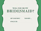 Front View Thumbnail - Marshmallow & Juniper Will You Be My Bridesmaid Card - Checkbox