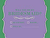 Front View Thumbnail - Pansy & Juniper Will You Be My Bridesmaid Card - Checkbox