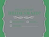 Front View Thumbnail - Pewter & Juniper Will You Be My Bridesmaid Card - Checkbox
