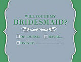 Front View Thumbnail - Platinum & Juniper Will You Be My Bridesmaid Card - Checkbox