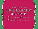 Front View Thumbnail - Posie & Juniper Will You Be My Bridesmaid Card - Checkbox