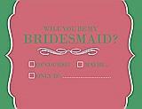 Front View Thumbnail - Papaya & Juniper Will You Be My Bridesmaid Card - Checkbox