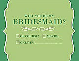 Front View Thumbnail - Pistachio & Juniper Will You Be My Bridesmaid Card - Checkbox