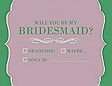 Front View Thumbnail - Quartz & Juniper Will You Be My Bridesmaid Card - Checkbox