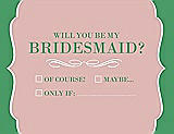 Front View Thumbnail - Rose & Juniper Will You Be My Bridesmaid Card - Checkbox