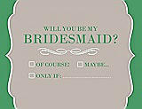 Front View Thumbnail - Sand & Juniper Will You Be My Bridesmaid Card - Checkbox
