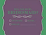 Front View Thumbnail - Smashing & Juniper Will You Be My Bridesmaid Card - Checkbox