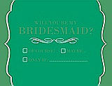 Front View Thumbnail - Shamrock & Juniper Will You Be My Bridesmaid Card - Checkbox