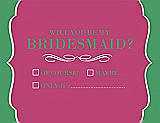 Front View Thumbnail - Strawberry & Juniper Will You Be My Bridesmaid Card - Checkbox